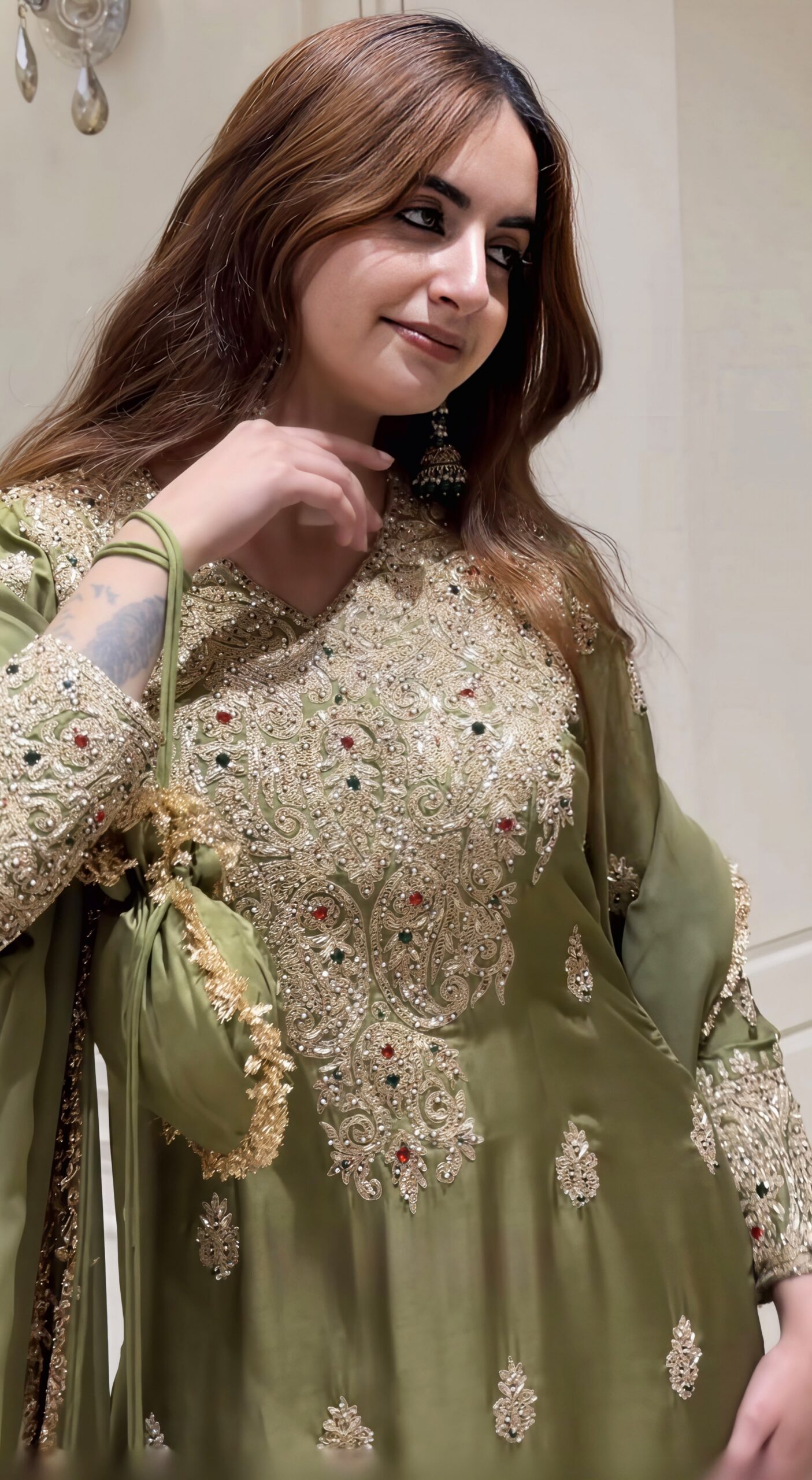 NSR 906 Mehandi Roman Silk Salwar Suit with Sequins Work & Embroidery Work. Available at ₹2449 only. Delivery 4-6 Working Days. Shop now. | Jump Suits, Straight Suits, Casual Suits, Creative suits, Designer Suits, Palazzo Suits, Party Wear Suits, Patiala Suits, Salwar suit