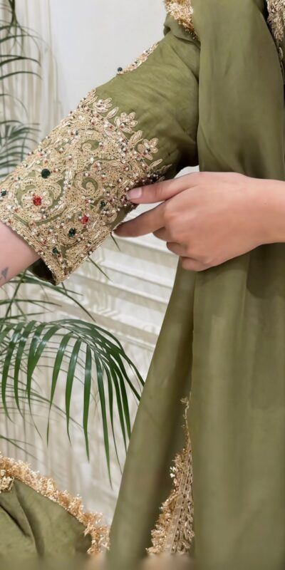 NSR 906 Mehandi Roman Silk Salwar Suit with Sequins Work & Embroidery Work. Available at ₹2449 only. Delivery 4-6 Working Days. Shop now. | Jump Suits, Straight Suits, Casual Suits, Creative suits, Designer Suits, Palazzo Suits, Party Wear Suits, Patiala Suits, Salwar suit