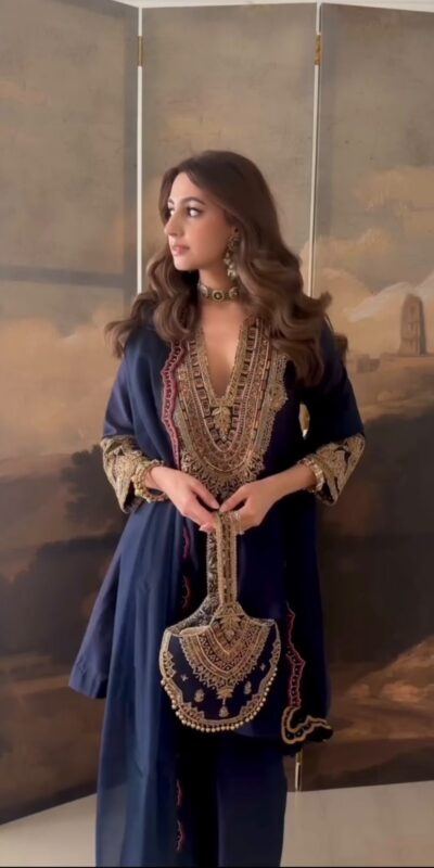 SR 1722 Navy Blue Roman Silk Salwar Suit with Sequins Work & Embroidery Work. Available at ₹2349 only. Delivery 4-6 Working Days. Shop now. | Jump Suits, Straight Suits, Casual Suits, Creative suits, Designer Suits, Palazzo Suits, Party Wear Suits, Patiala Suits, Salwar suit