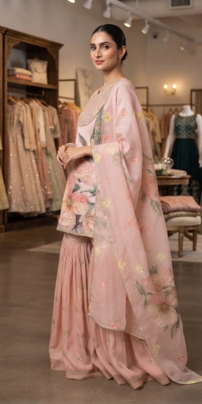 LG 2130 Peach Soft Organza Salwar Suit with Embroidery Work & Cut Work. Available at ₹2399 only. Delivery 4-6 Working Days. Shop now. | Jump Suits, Straight Suits, Casual Suits, Creative suits, Designer Suits, Palazzo Suits, Party Wear Suits, Patiala Suits, Salwar suit