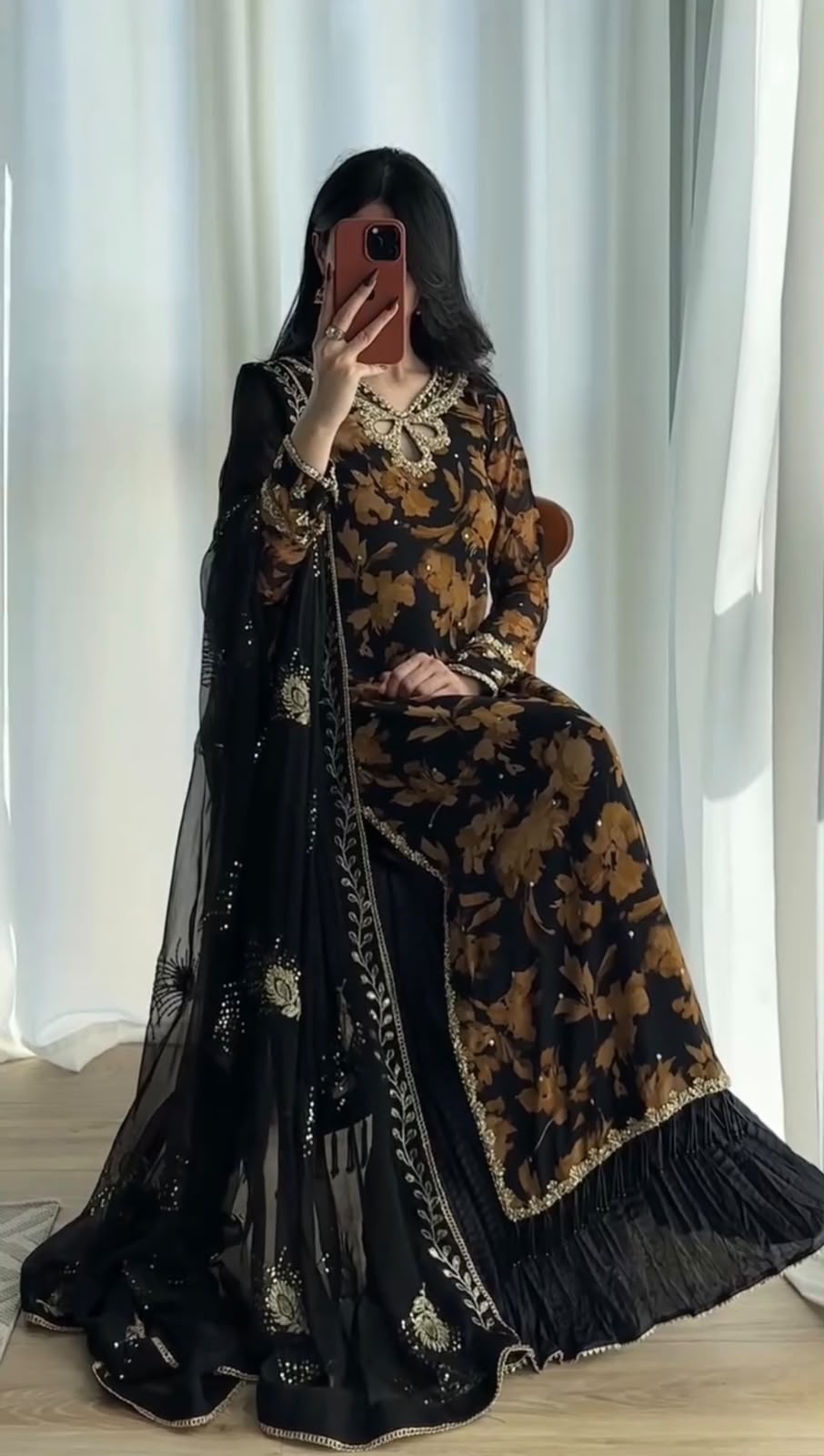 SRK 5366 Black l Faux Georgette Salwar Suit with Mirror Work & Embroidery Work. Get it for ₹2349. Delivery 4-6 Working Days. Shop now. | Jump Suits, Straight Suits, Casual Suits, Creative suits, Designer Suits, Palazzo Suits, Party Wear Suits, Patiala Suits, Salwar suit