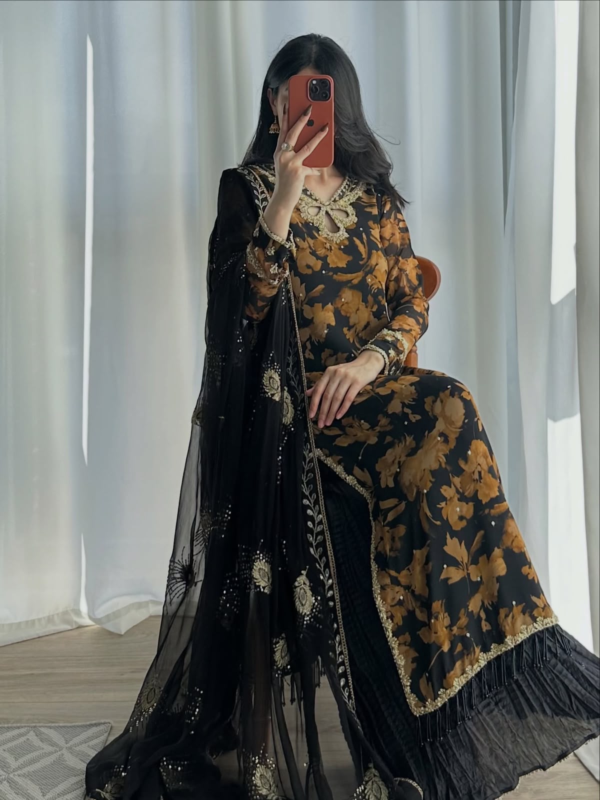 SRK 5366 Black l Faux Georgette Salwar Suit with Mirror Work & Embroidery Work. Get it for ₹2349. Delivery 4-6 Working Days. Shop now. | Jump Suits, Straight Suits, Casual Suits, Creative suits, Designer Suits, Palazzo Suits, Party Wear Suits, Patiala Suits, Salwar suit