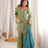 SRK 5357 Green Doremon Crush Salwar Suit Perfect for Wedding, Party, Traditional Day, Baisakhi, Karwa Chauth – . Exclusive Offer ₹2099. Delive | Jump Suits, Straight Suits, Casual Suits, Creative suits, Designer Suits, Palazzo Suits, Party Wear Suits, Patiala Suits, Salwar suit