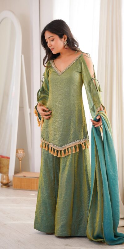 SRK 5357 Green Doremon Crush Salwar Suit Perfect for Wedding, Party, Traditional Day, Baisakhi, Karwa Chauth – . Exclusive Offer ₹2099. Delive | Jump Suits, Straight Suits, Casual Suits, Creative suits, Designer Suits, Palazzo Suits, Party Wear Suits, Patiala Suits, Salwar suit