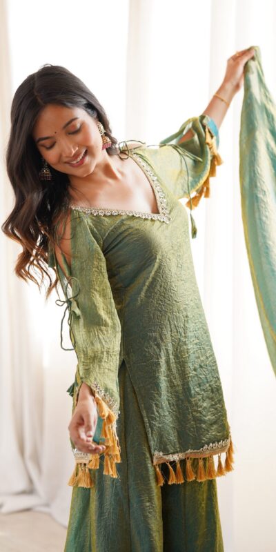 SRK 5357 Green Doremon Crush Salwar Suit Perfect for Wedding, Party, Traditional Day, Baisakhi, Karwa Chauth – . Exclusive Offer ₹2099. Delive | Jump Suits, Straight Suits, Casual Suits, Creative suits, Designer Suits, Palazzo Suits, Party Wear Suits, Patiala Suits, Salwar suit