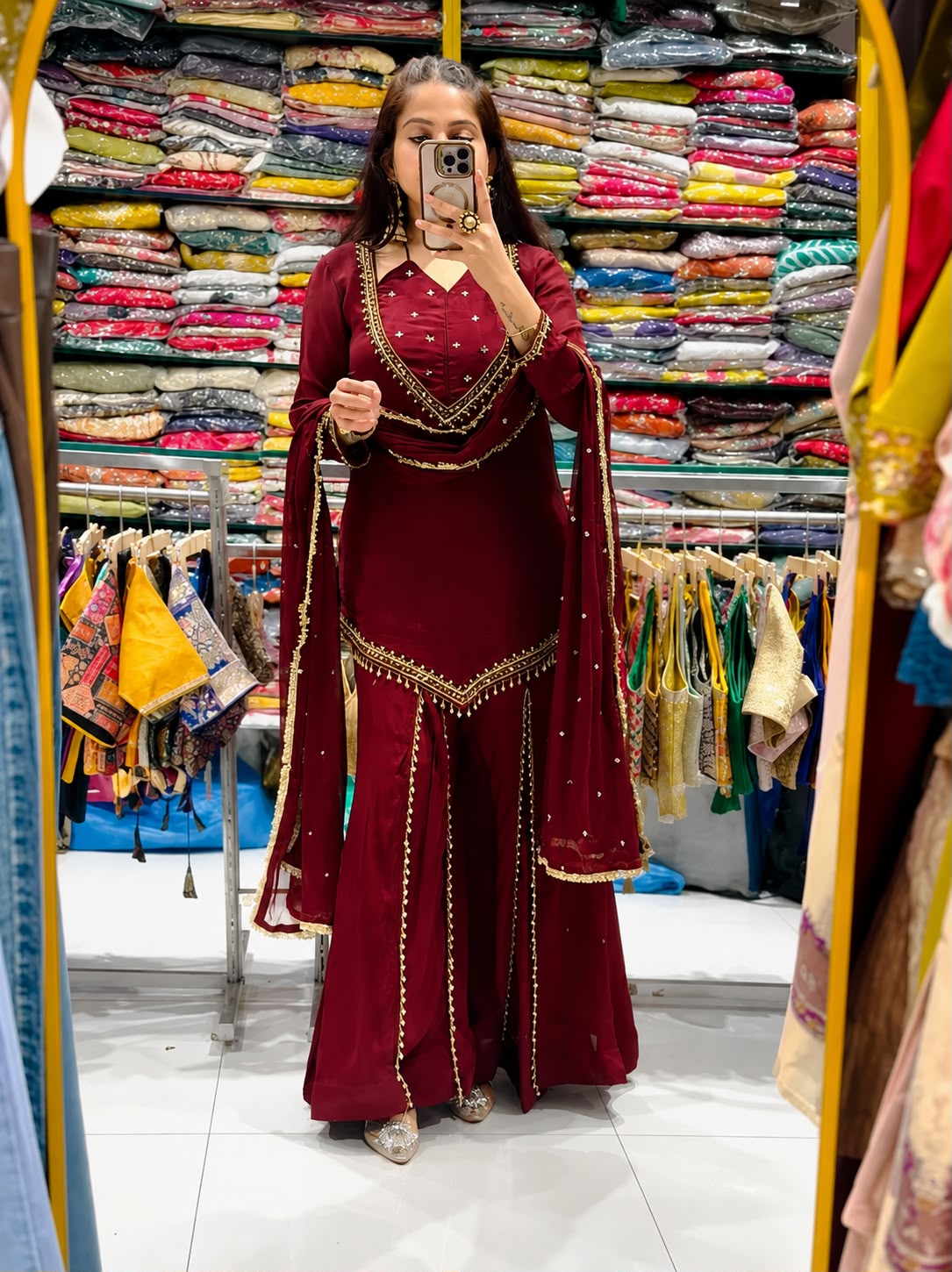JF 054 Maroon Color Roman Silk Salwar Suit with Embroidery Work. Available at ₹2399 only. Delivery 4-6 Working Days. Shop now. | Jump Suits, Straight Suits, Casual Suits, Creative suits, Designer Suits, Palazzo Suits, Party Wear Suits, Patiala Suits, Salwar suit