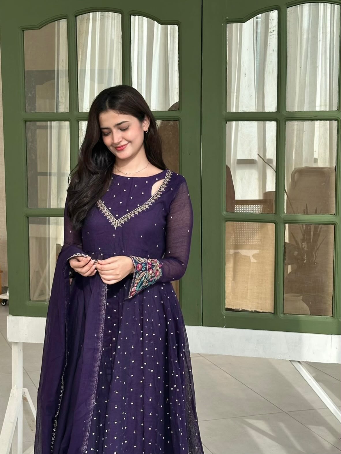 SR 1721 Purple l Faux Georgette Salwar Suit with Mirror Work & Embroidery Work. Get it for ₹2399. Delivery 4-6 Working Days. Shop now. | Jump Suits, Straight Suits, Casual Suits, Creative suits, Designer Suits, Palazzo Suits, Party Wear Suits, Patiala Suits, Salwar suit