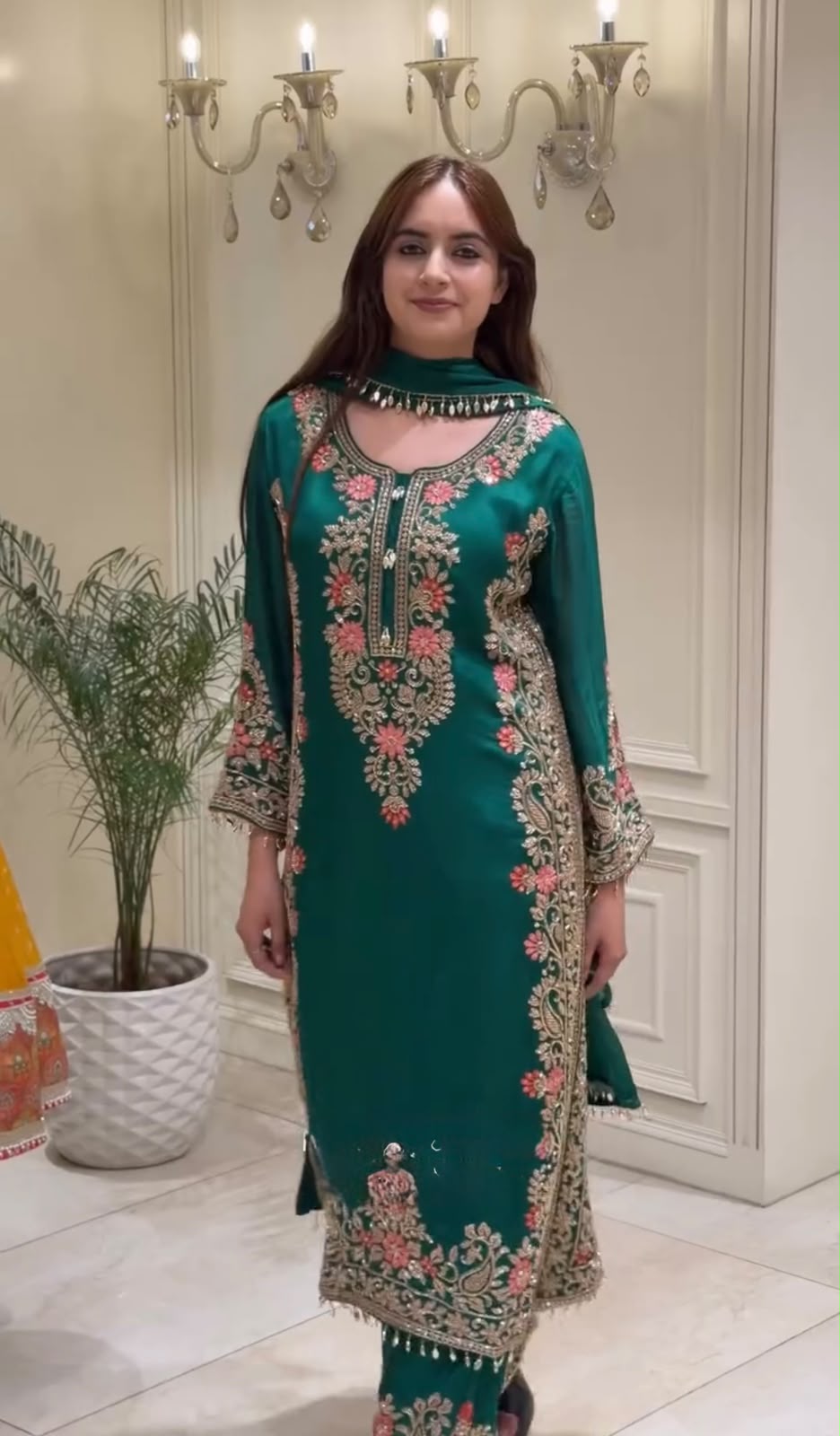 AD 240 Teal Faux Georgette Salwar Suit with Mirror Work & Embroidery Work. Get it for ₹2449. Delivery 4-6 Working Days. Shop now. | Jump Suits, Straight Suits, Casual Suits, Creative suits, Designer Suits, Palazzo Suits, Party Wear Suits, Patiala Suits, Salwar suit