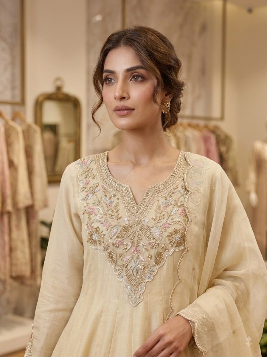 LG 2135 Off White in Cos Moss Mirror Work & Embroidery Work Salwar Suit . Festive Deal ₹2799. Delivery 4-6 Working Days. Shop now. | Jump Suits, Straight Suits, Casual Suits, Creative suits, Designer Suits, Palazzo Suits, Party Wear Suits, Patiala Suits, Salwar suit