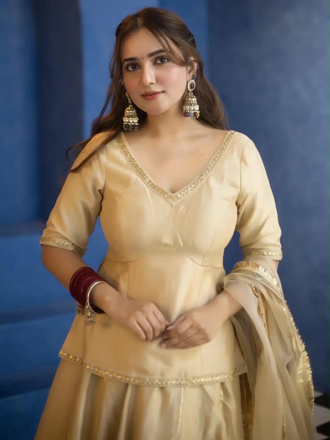 MF 541 Cream Vichitra Silk Salwar Suit with Embroidery Work. Wedding, Party, Festive, Events, Grab it for ₹2449. Delivery 4-6 Working Days. Shop now. | Jump Suits, Straight Suits, Casual Suits, Creative suits, Designer Suits, Palazzo Suits, Party Wear Suits, Patiala Suits, Salwar suit