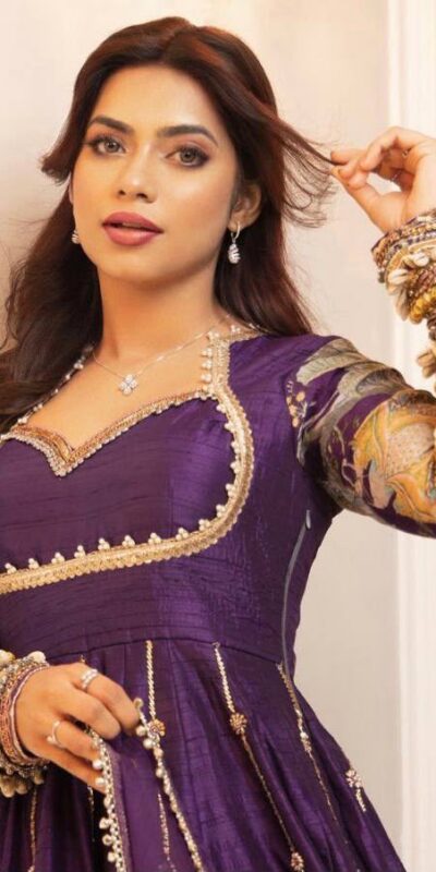 ST 1039 in Purple Blooming Vichitra Zari Work & Embroidery Work Gown . Festive Deal ₹2399. Delivery 4-6 Working Days. Shop now. | Bollywood Gowns, Creative Gowns, Designer Gowns, Embroidered Gowns, Gowns, Party Wear Gowns