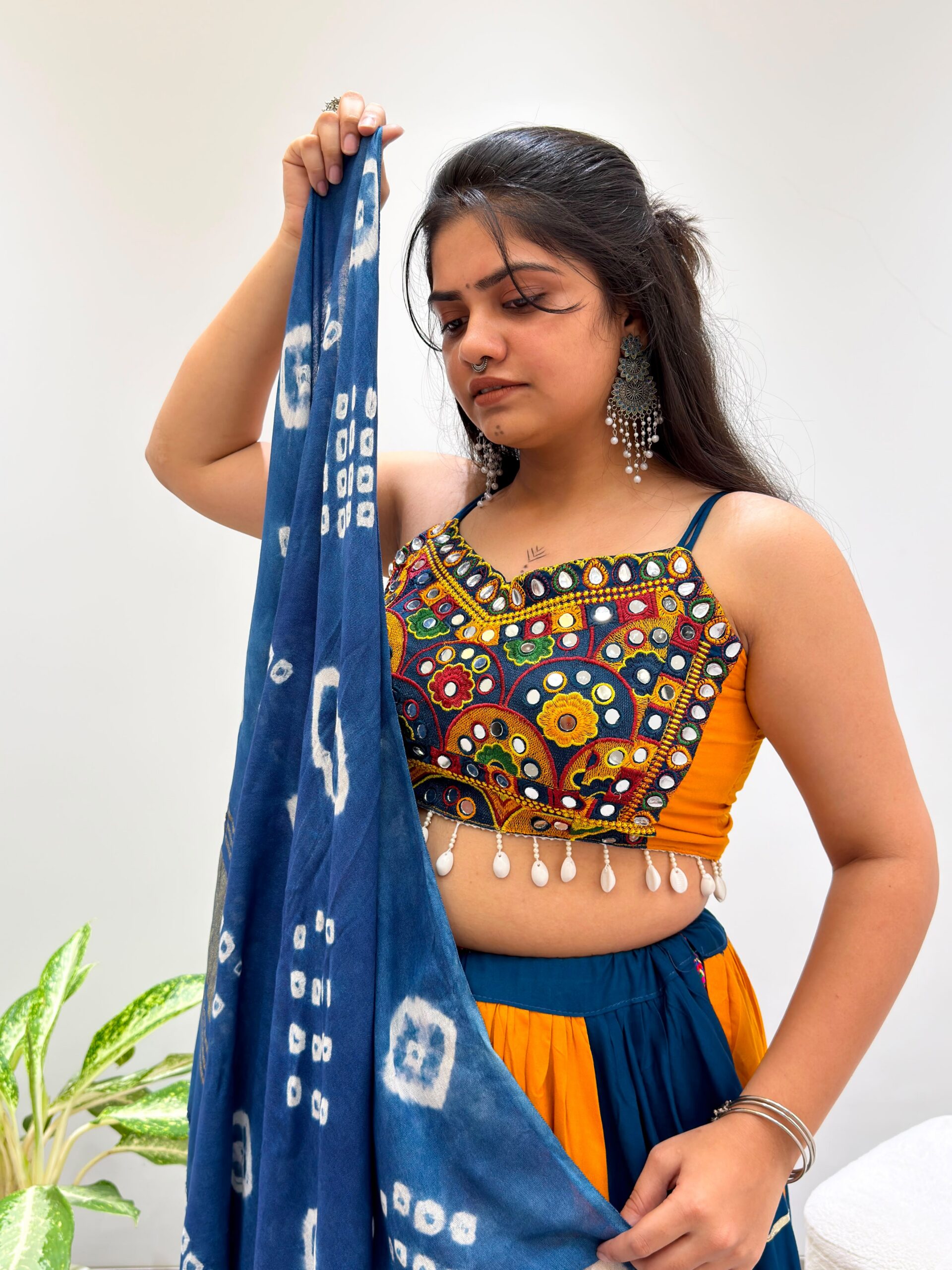 LG 657 Blue Color Rayon Embroidery Work & Cowrie Work Lehenga Choli . Grab it for ₹2449. Delivery 4-6 Working Days. Shop now. | Bollywood Lehenga, Creative Lehenga, Designer Lehenga, Embroidered Lehenga, Lehenga, Party Wear Lehenga
