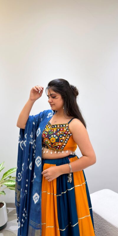 LG 657 Blue Color Rayon Embroidery Work & Cowrie Work Lehenga Choli . Grab it for ₹2449. Delivery 4-6 Working Days. Shop now. | Bollywood Lehenga, Creative Lehenga, Designer Lehenga, Embroidered Lehenga, Lehenga, Party Wear Lehenga