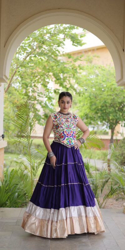 KA 5071 Purple Rayon Embroidery Work & Cowrie Work Lehenga Choli . Grab it for ₹2849. Delivery 4-6 Working Days. Shop now. | Bollywood Lehenga, Creative Lehenga, Designer Lehenga, Embroidered Lehenga, Lehenga, Party Wear Lehenga