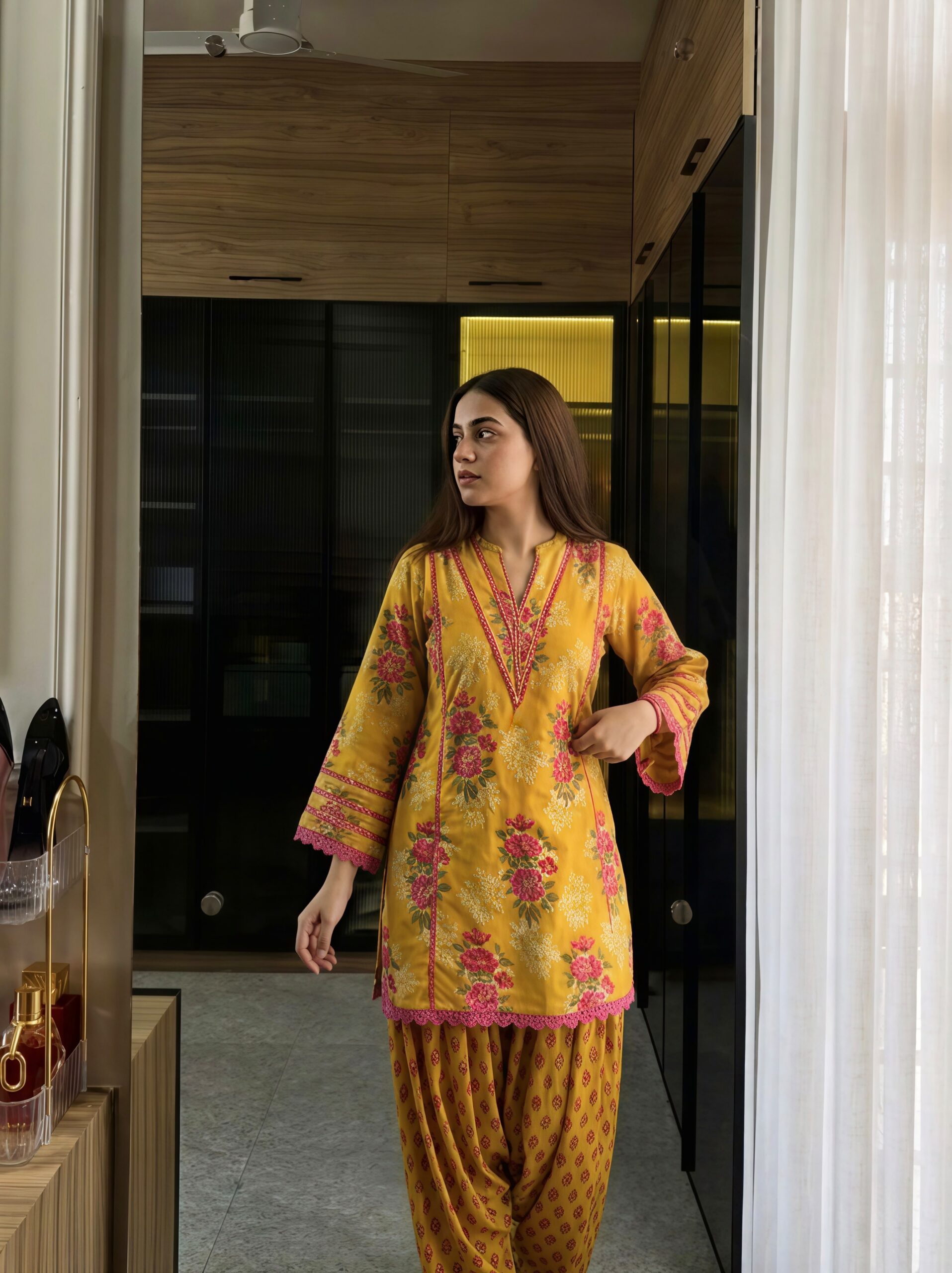 NSR 909 Yellow Color Natural Crep Salwar Suit with Digital Print. Get it for ₹1999. Delivery 4-6 Working Days. Online Shop now. | Jump Suits, Straight Suits, Casual Suits, Creative suits, Designer Suits, Palazzo Suits, Party Wear Suits, Patiala Suits, Salwar suit