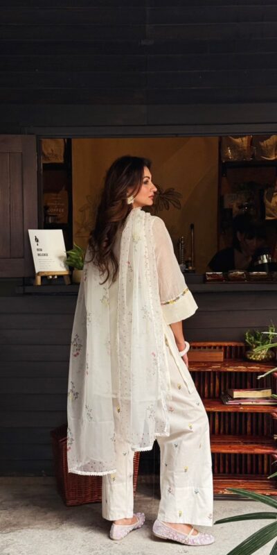 AD 246 White Mul Chanderi Salwar Suit with Embroidery Work & Sequins Work. Festive Deal ₹2899. Delivery 4-6 Working Days. Shop nowp | Jump Suits, Straight Suits, Casual Suits, Creative suits, Designer Suits, Palazzo Suits, Party Wear Suits, Patiala Suits, Salwar suit