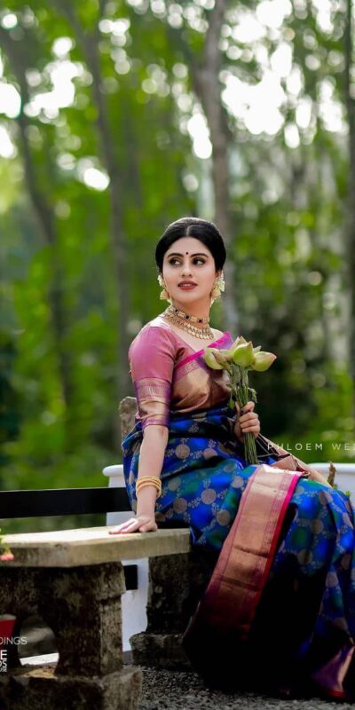 KPR 113 Royal Blue Soft Lichi Silk Saree with Lace Work & Lace Border. Introductory Price ₹1649. Delivery 4-6 Working Days. Shop now. | Bollywood Sarees, Creative Sarees, Designer Sarees, Embroidered Sarees, Ethnic Saree, Modern Digital sarees, Party Wear Sarees, Sarees