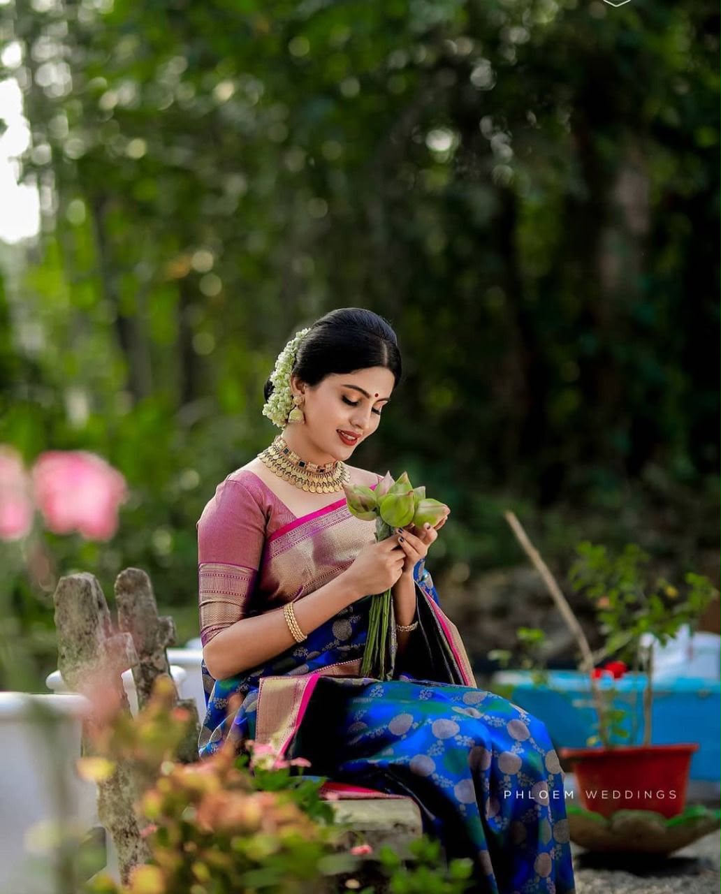 KPR 113 Royal Blue Soft Lichi Silk Saree with Lace Work & Lace Border. Introductory Price ₹1649. Delivery 4-6 Working Days. Shop now. | Bollywood Sarees, Creative Sarees, Designer Sarees, Embroidered Sarees, Ethnic Saree, Modern Digital sarees, Party Wear Sarees, Sarees