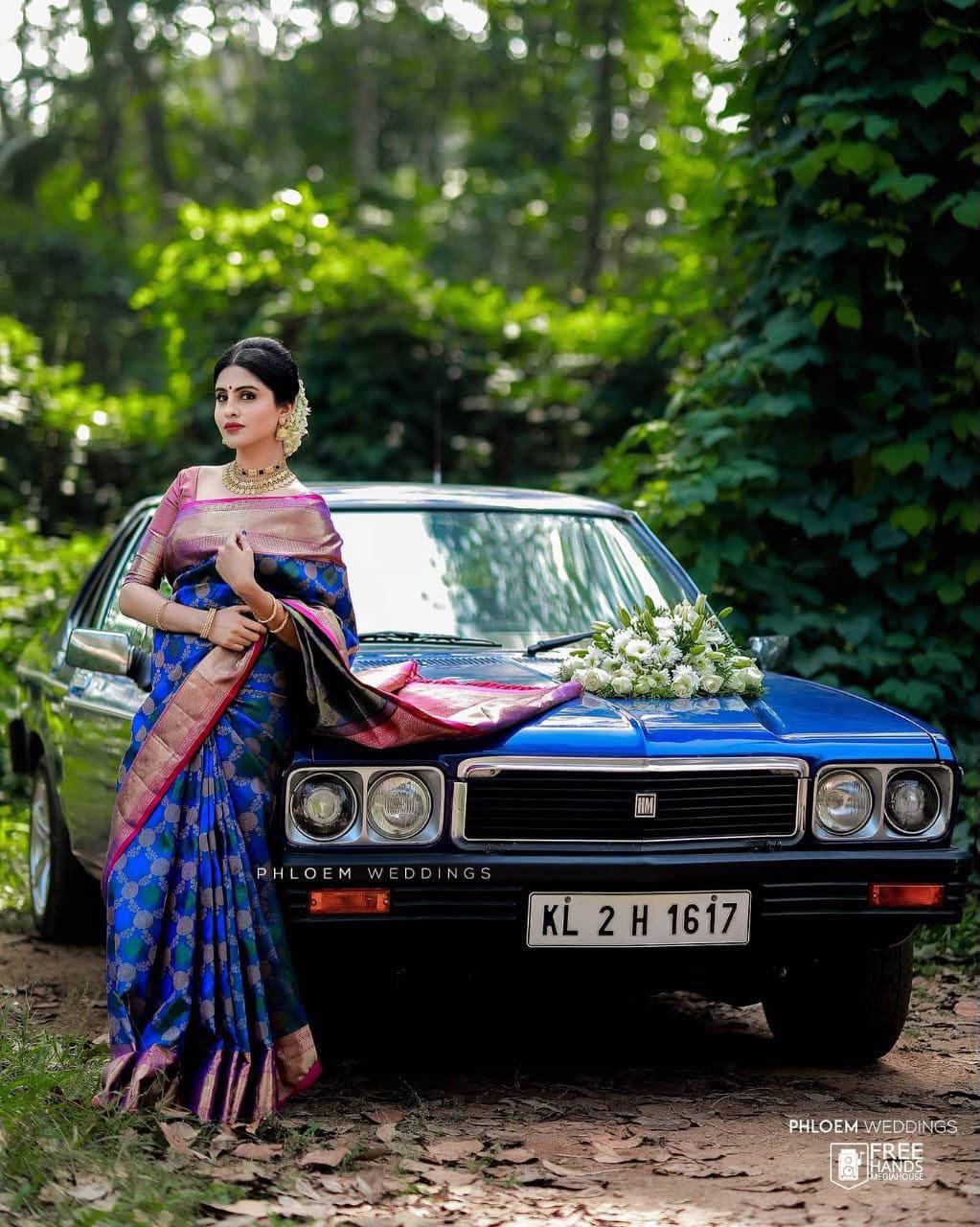 KPR 113 Royal Blue Soft Lichi Silk Saree with Lace Work & Lace Border. Introductory Price ₹1649. Delivery 4-6 Working Days. Shop now. | Bollywood Sarees, Creative Sarees, Designer Sarees, Embroidered Sarees, Ethnic Saree, Modern Digital sarees, Party Wear Sarees, Sarees
