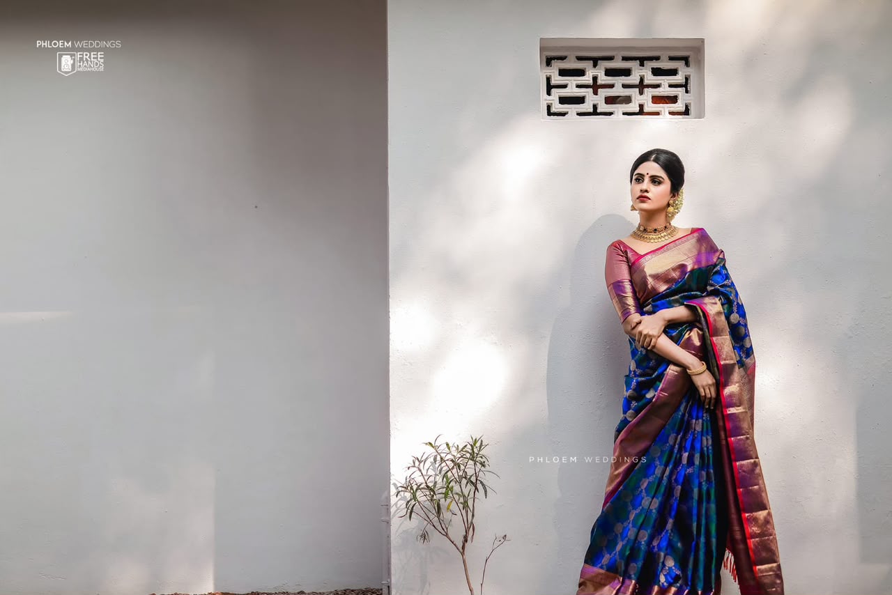 KPR 113 Royal Blue Soft Lichi Silk Saree with Lace Work & Lace Border. Introductory Price ₹1649. Delivery 4-6 Working Days. Shop now. | Bollywood Sarees, Creative Sarees, Designer Sarees, Embroidered Sarees, Ethnic Saree, Modern Digital sarees, Party Wear Sarees, Sarees