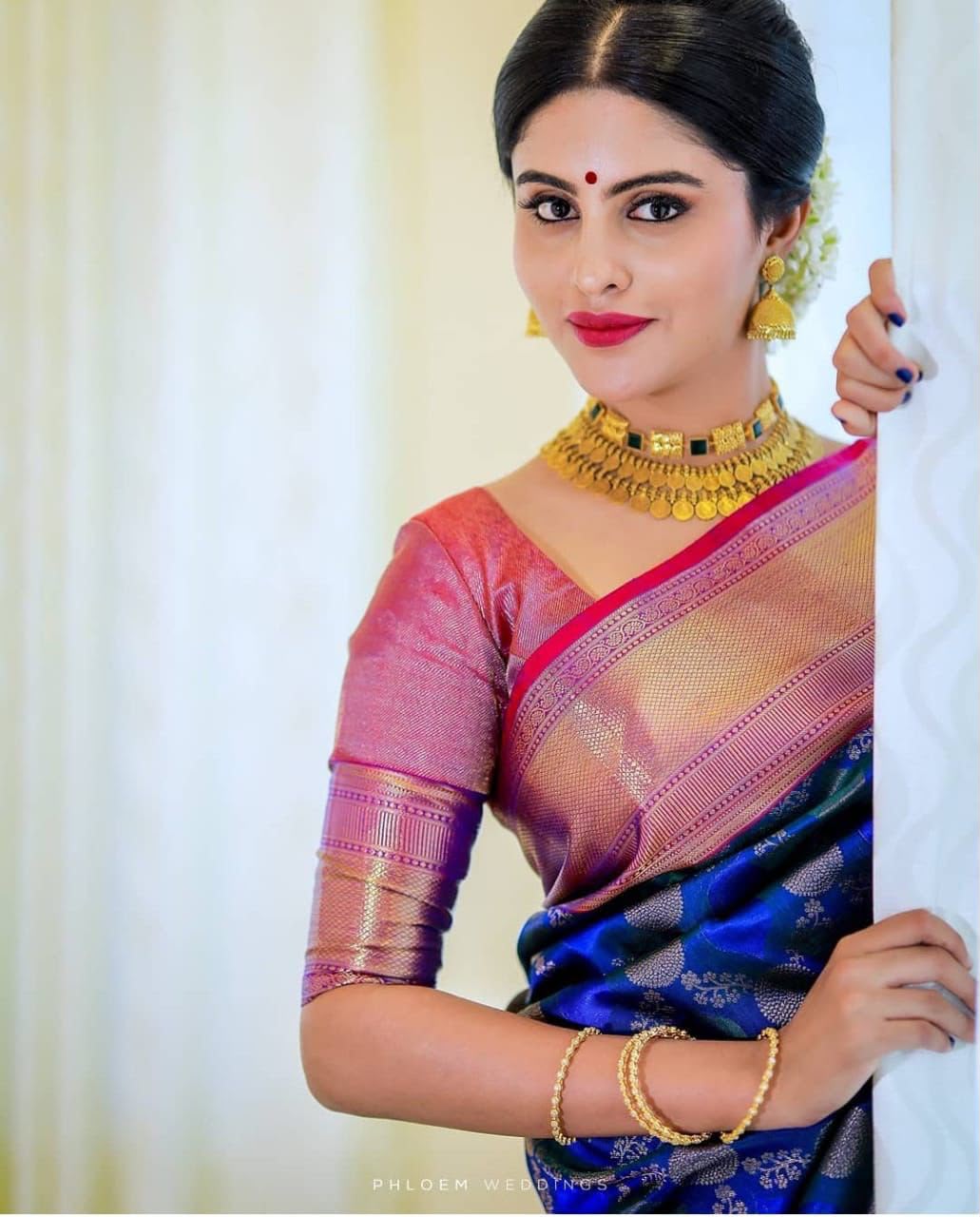 KPR 113 Royal Blue Soft Lichi Silk Saree with Lace Work & Lace Border. Introductory Price ₹1649. Delivery 4-6 Working Days. Shop now. | Bollywood Sarees, Creative Sarees, Designer Sarees, Embroidered Sarees, Ethnic Saree, Modern Digital sarees, Party Wear Sarees, Sarees