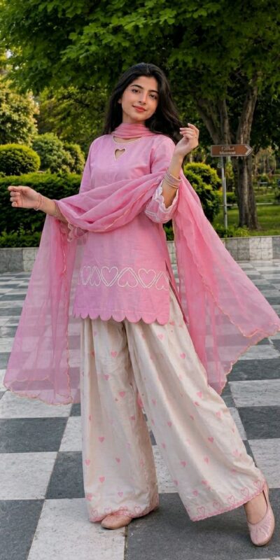 NF 1298 Pink Roman Silk Salwar Suit with Sequins Work & Embroidery Work. Available at ₹2399 only. Delivery 4-6 Working Days. Shop now. | Jump Suits, Straight Suits, Casual Suits, Creative suits, Designer Suits, Palazzo Suits, Party Wear Suits, Patiala Suits, Salwar suit