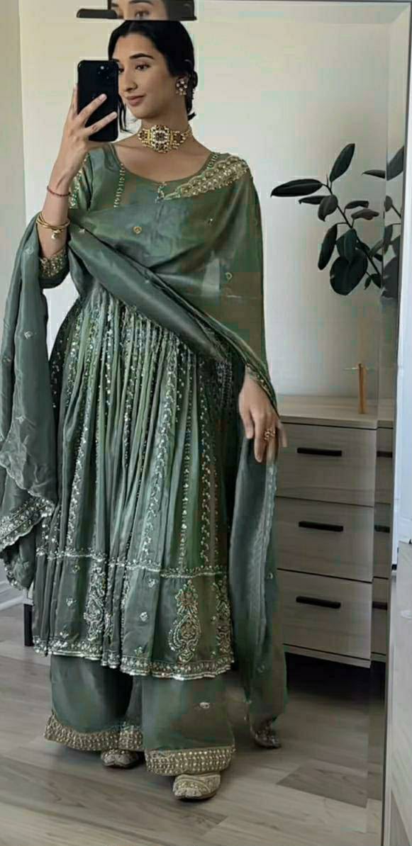 MD 3058 Teal in Color Natural Crepe Embroidery Work Salwar Suit . Affordable Price ₹2399. Delivery 4-6 Working Days. Shop now. | Jump Suits, Straight Suits, Casual Suits, Creative suits, Designer Suits, Palazzo Suits, Party Wear Suits, Patiala Suits, Salwar suit
