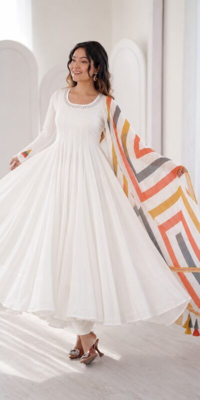 NSR 917 White Color Mal Cotton Embroidery Work Salwar Suit . Wedding, Party, Festive, Events, Get it for ₹2299. Delivery 4-6 Working Days. Shop now. | Jump Suits, Straight Suits, Casual Suits, Creative suits, Designer Suits, Palazzo Suits, Party Wear Suits, Patiala Suits, Salwar suit