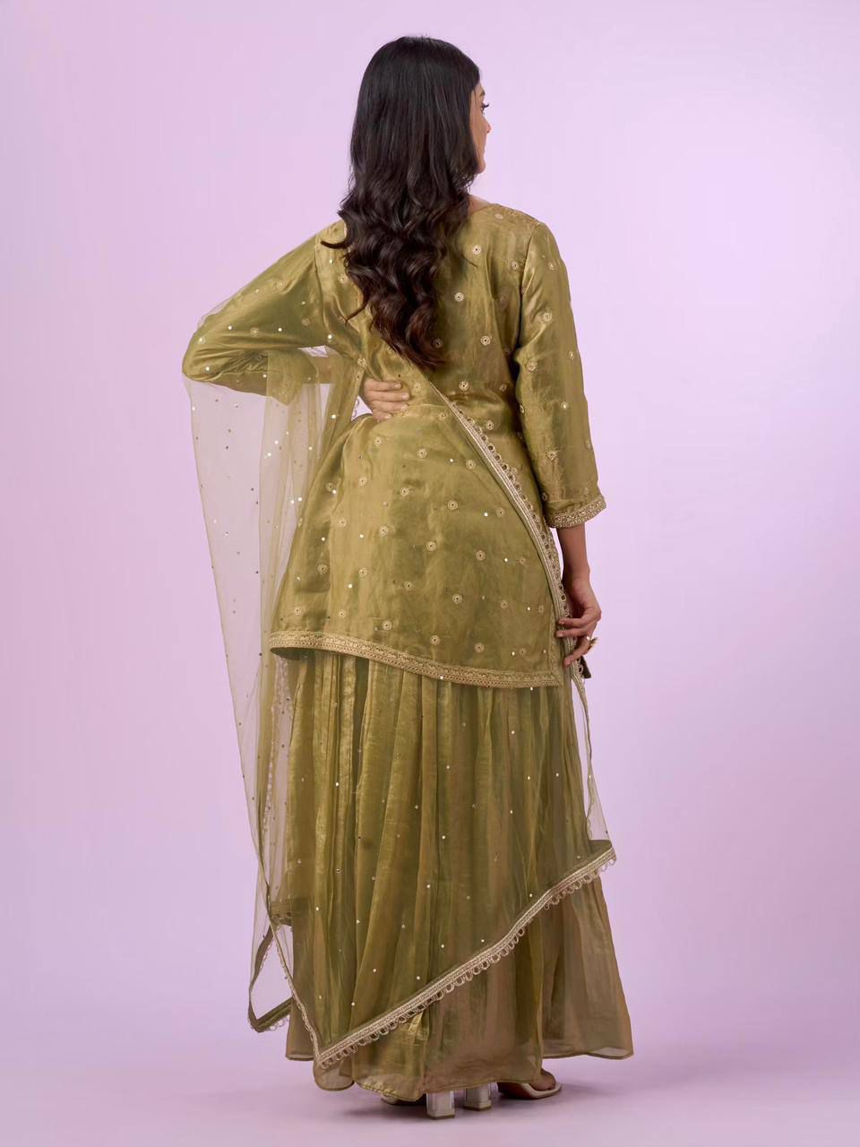 ZD 10016 Mehandi Fendy Silk Salwar Suitwith Embroidery Work & Lace Work. Now at just ₹2399. Delivery 4-6 Working Days. Shop now. | Jump Suits, Straight Suits, Casual Suits, Creative suits, Designer Suits, Palazzo Suits, Party Wear Suits, Patiala Suits, Salwar suit