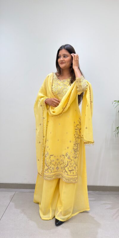 BE 501 Yellow Crunchy Silk Salwar Suit with Embroidery Work. Wedding, Party, Festive, Events Best Price ₹2349. Delivery 4-6 Working Days. Shop now. | Jump Suits, Straight Suits, Casual Suits, Creative suits, Designer Suits, Palazzo Suits, Party Wear Suits, Patiala Suits, Salwar suit
