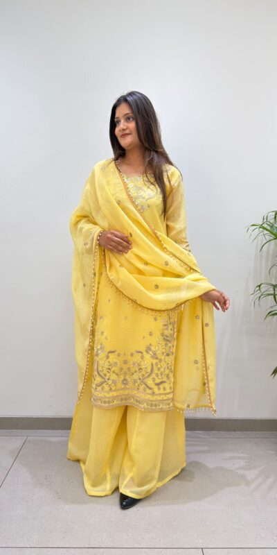 BE 501 Yellow Crunchy Silk Salwar Suit with Embroidery Work. Wedding, Party, Festive, Events Best Price ₹2349. Delivery 4-6 Working Days. Shop now. | Jump Suits, Straight Suits, Casual Suits, Creative suits, Designer Suits, Palazzo Suits, Party Wear Suits, Patiala Suits, Salwar suit