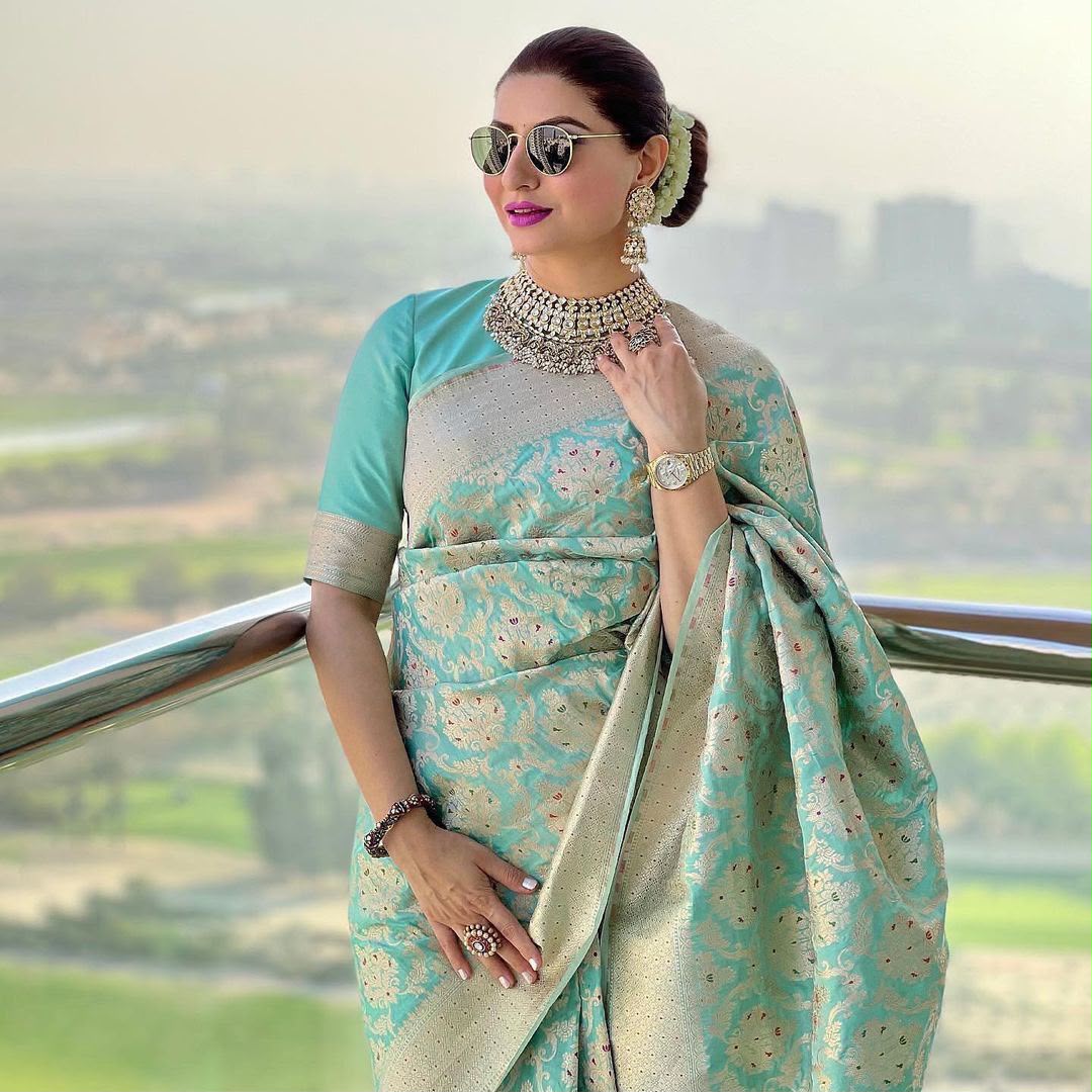 KPR 242 Sea Green Soft Lichi Silk Saree with Lace Work & Lace Border. Introductory Price ₹1649. Delivery 4-6 Working Days. Shop now. | Bollywood Sarees, Creative Sarees, Designer Sarees, Embroidered Sarees, Ethnic Saree, Modern Digital sarees, Party Wear Sarees, Sarees