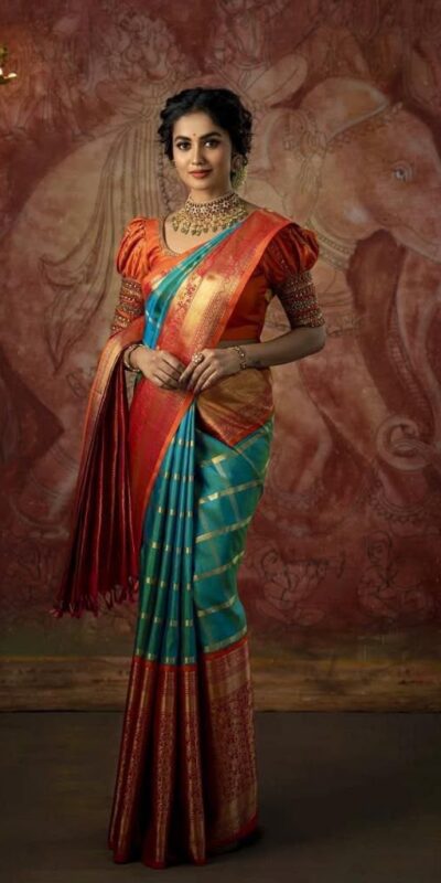 KPR 181 Teal Soft Lichi Silk Saree with Lace Work & Lace Border. Introductory Price ₹1649. Delivery 4-6 Working Days. Shop now. | Bollywood Sarees, Creative Sarees, Designer Sarees, Embroidered Sarees, Ethnic Saree, Modern Digital sarees, Party Wear Sarees, Sarees