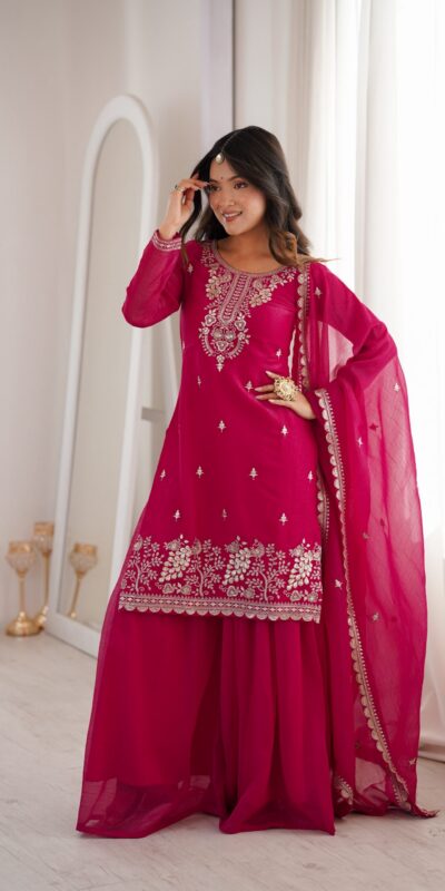 KB 295 Pink Crunchy Silk Salwar Suit with Embroidery Work. Wedding, Party, Festive, Events Best Price ₹2299. Delivery 4-6 Working Days. Shop now. | Jump Suits, Straight Suits, Casual Suits, Creative suits, Designer Suits, Palazzo Suits, Party Wear Suits, Patiala Suits, Salwar suit