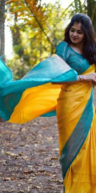 KP 5019 Yellow Soft Lichi Jacquard Work Saree for Wedding, Party, Cultural Events, Traditional Day, Pooja . Grab it for ₹1649. Delivery 4-6 Working Day | Bollywood Sarees, Creative Sarees, Designer Sarees, Embroidered Sarees, Ethnic Saree, Modern Digital sarees, Party Wear Sarees, Sarees