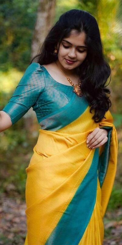 KP 5019 Yellow Soft Lichi Jacquard Work Saree for Wedding, Party, Cultural Events, Traditional Day, Pooja . Grab it for ₹1649. Delivery 4-6 Working Day | Bollywood Sarees, Creative Sarees, Designer Sarees, Embroidered Sarees, Ethnic Saree, Modern Digital sarees, Party Wear Sarees, Sarees