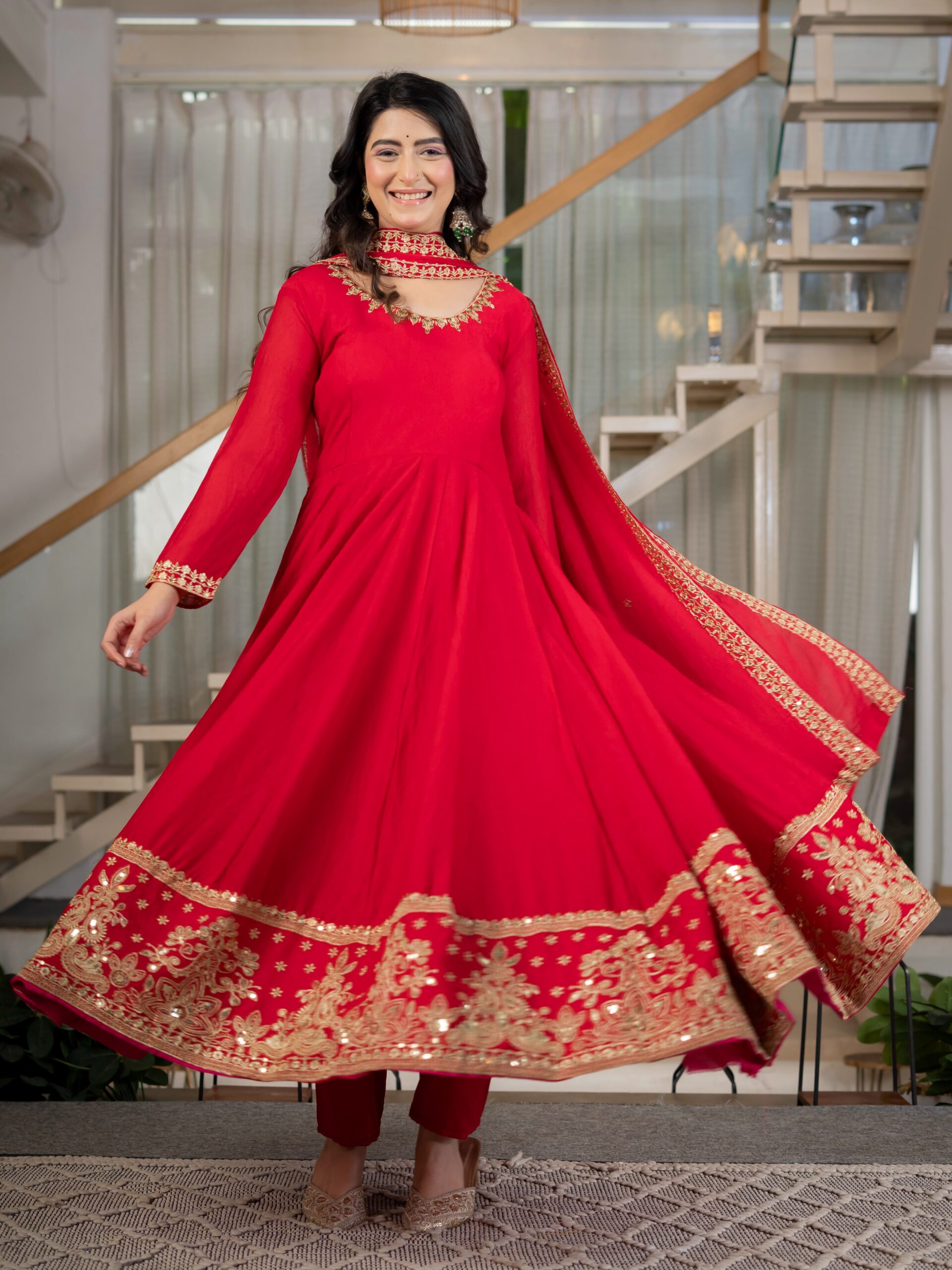ND 5080 Red Rangoli Silk Perfect for Wedding, Party, Holi, Pooja, Anniversary – Salwar Suit. Get it for ₹2849. Delivery 4-6 Working Days. Shop now. | Jump Suits, Straight Suits, Casual Suits, Creative suits, Designer Suits, Palazzo Suits, Party Wear Suits, Patiala Suits, Salwar suit