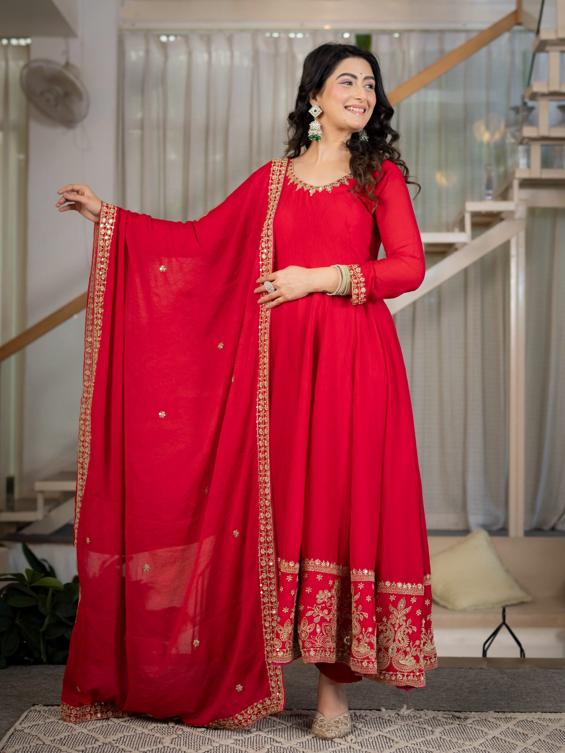 ND 5080 Red Rangoli Silk Perfect for Wedding, Party, Holi, Pooja, Anniversary – Salwar Suit. Get it for ₹2849. Delivery 4-6 Working Days. Shop now. | Jump Suits, Straight Suits, Casual Suits, Creative suits, Designer Suits, Palazzo Suits, Party Wear Suits, Patiala Suits, Salwar suit