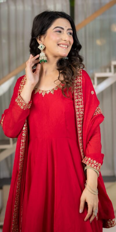 ND 5080 Red Rangoli Silk Perfect for Wedding, Party, Holi, Pooja, Anniversary – Salwar Suit. Get it for ₹2849. Delivery 4-6 Working Days. Shop now. | Jump Suits, Straight Suits, Casual Suits, Creative suits, Designer Suits, Palazzo Suits, Party Wear Suits, Patiala Suits, Salwar suit