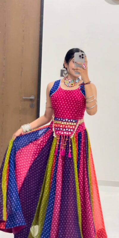 PC 582 Multi| Faux Georgette Lehenga Choli with Embroidery Work & Lace Work. Special Price ₹3149. Delivery 4-6 Working Days. Shop now. | Bollywood Lehenga, Creative Lehenga, Designer Lehenga, Embroidered Lehenga, Lehenga, Party Wear Lehenga
