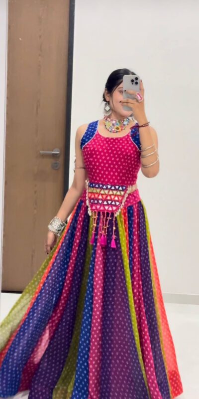 PC 582 Multi| Faux Georgette Lehenga Choli with Embroidery Work & Lace Work. Special Price ₹3149. Delivery 4-6 Working Days. Shop now. | Bollywood Lehenga, Creative Lehenga, Designer Lehenga, Embroidered Lehenga, Lehenga, Party Wear Lehenga