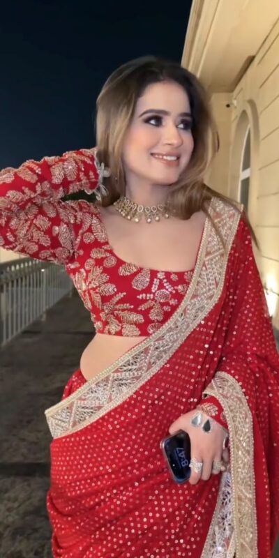 KD 626 Red in Faux Georgette Zari Work & Embroidery Work Saree. Special Price ₹2349. Delivery 4-6 Working Days. Shop now. | Bollywood Sarees, Creative Sarees, Designer Sarees, Embroidered Sarees, Ethnic Saree, Modern Digital sarees, Party Wear Sarees, Sarees