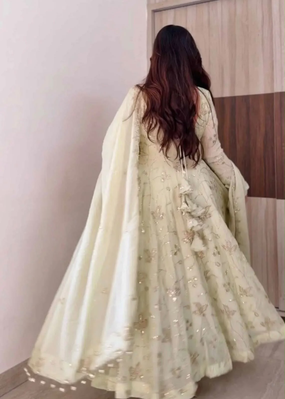 SRK 5374 Off White Fendy Silk Gown with Embroidery Work & Sequins Work. Special Price ₹2399. Delivery 4-6 Working Days. Shop now. | Bollywood Gowns, Creative Gowns, Designer Gowns, Embroidered Gowns, Gowns, Party Wear Gowns