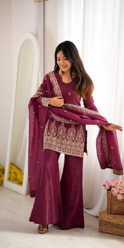 KB 316 Maroon Crunchy Silk Salwar Suit with Embroidery Work. Wedding, Party, Festive, Events Best Price ₹2299. Delivery 4-6 Working Days. Shop now. | Jump Suits, Straight Suits, Casual Suits, Creative suits, Designer Suits, Palazzo Suits, Party Wear Suits, Patiala Suits, Salwar suit