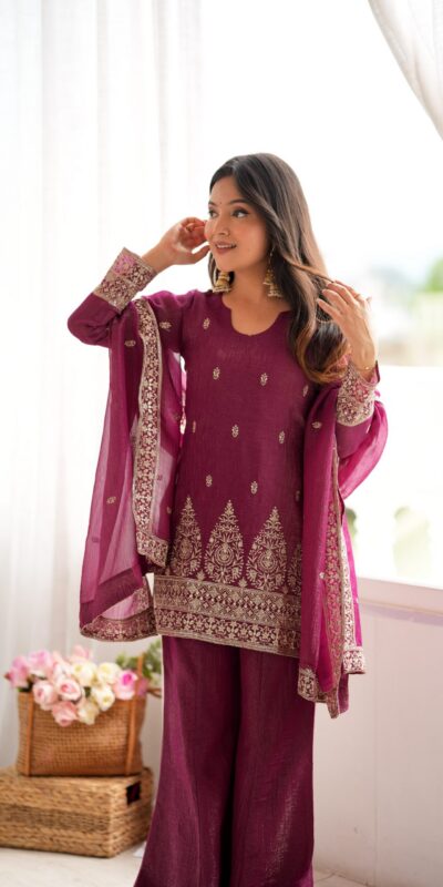 KB 316 Maroon Crunchy Silk Salwar Suit with Embroidery Work. Wedding, Party, Festive, Events Best Price ₹2299. Delivery 4-6 Working Days. Shop now. | Jump Suits, Straight Suits, Casual Suits, Creative suits, Designer Suits, Palazzo Suits, Party Wear Suits, Patiala Suits, Salwar suit