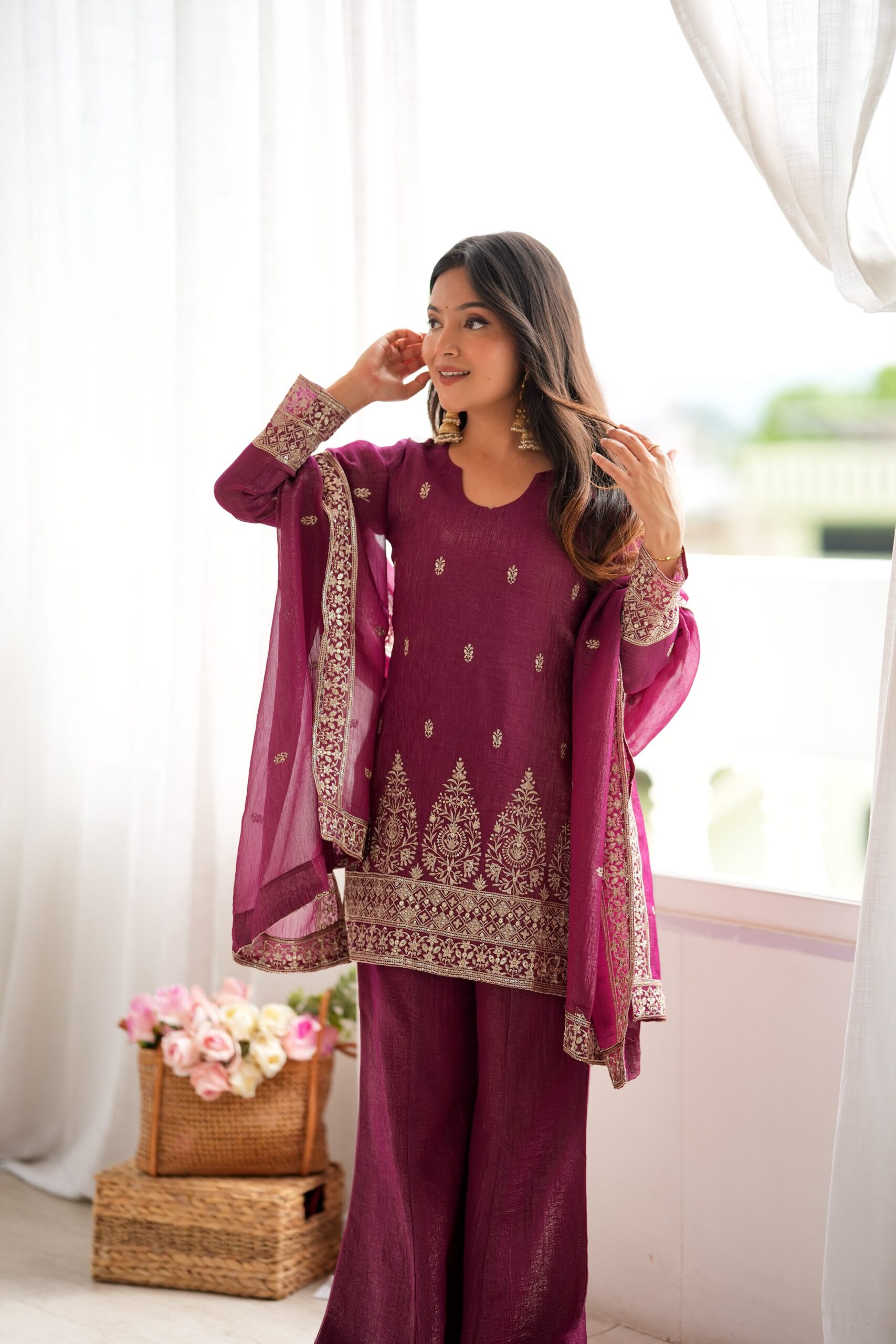 KB 316 Maroon Crunchy Silk Salwar Suit with Embroidery Work. Wedding, Party, Festive, Events Best Price ₹2299. Delivery 4-6 Working Days. Shop now. | Jump Suits, Straight Suits, Casual Suits, Creative suits, Designer Suits, Palazzo Suits, Party Wear Suits, Patiala Suits, Salwar suit