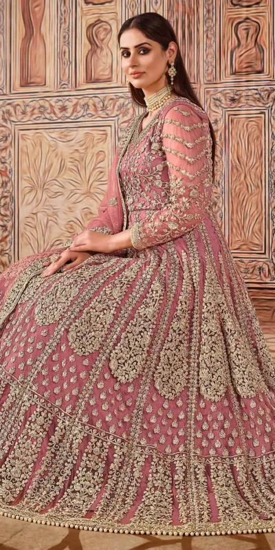 FC 2701 Pink Sequins Work & Embroidery Work Salwar Suitin Peach Butterfly Net. Grab it for ₹3149. Delivery 4-6 Working Days. Shop now. | Jump Suits, Straight Suits, Casual Suits, Creative suits, Designer Suits, Palazzo Suits, Party Wear Suits, Patiala Suits, Salwar suit