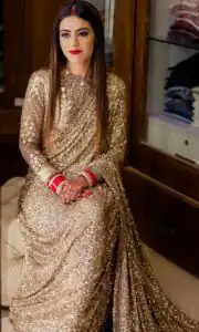 SN 236 Color: Gold Heavy Sequence Work Saree For Women's sn236, sn 236 Buy And Get 38% Off, On Sarees. SN236 | Bollywood Sarees, Creative Sarees, Designer Sarees, Embroidered Sarees, Party Wear Sarees, Sarees