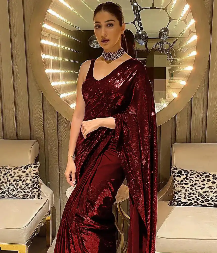 KT 176 Red Saree : Georgette Blouse : Benglori Silk Work : Fancy Sequence Work Wedding, Festive @1599/- Only | Bollywood Sarees, Creative Sarees, Designer Sarees, Embroidered Sarees, Ethnic Saree, Party Wear Sarees, Sarees