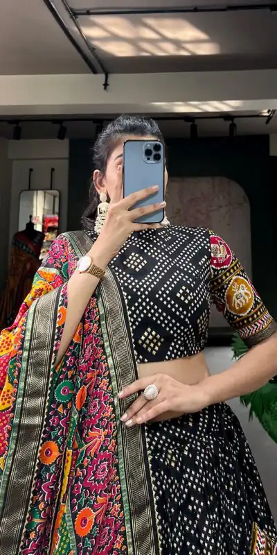 LNB1687 Purple Color Lehenga : Tussar Silk Blouse : Patola Print Work : Foil Work Traditional Wear, Festive, Wedding, Events @2799/- | Bollywood Lehenga, Creative Lehenga, Designer Lehenga, Embroidered Lehenga, Lehenga, Party Wear Lehenga